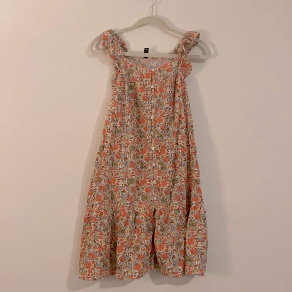 Floral Print Dress, XS